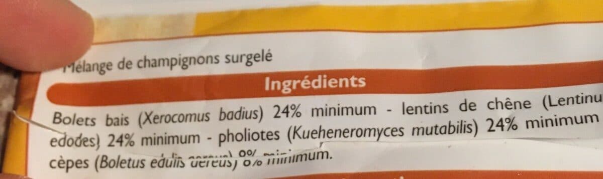 Leader Price Mélange de champignons packshot