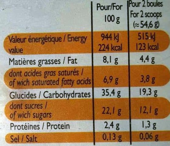 Leader Price Glace saveur crème brûlée packshot