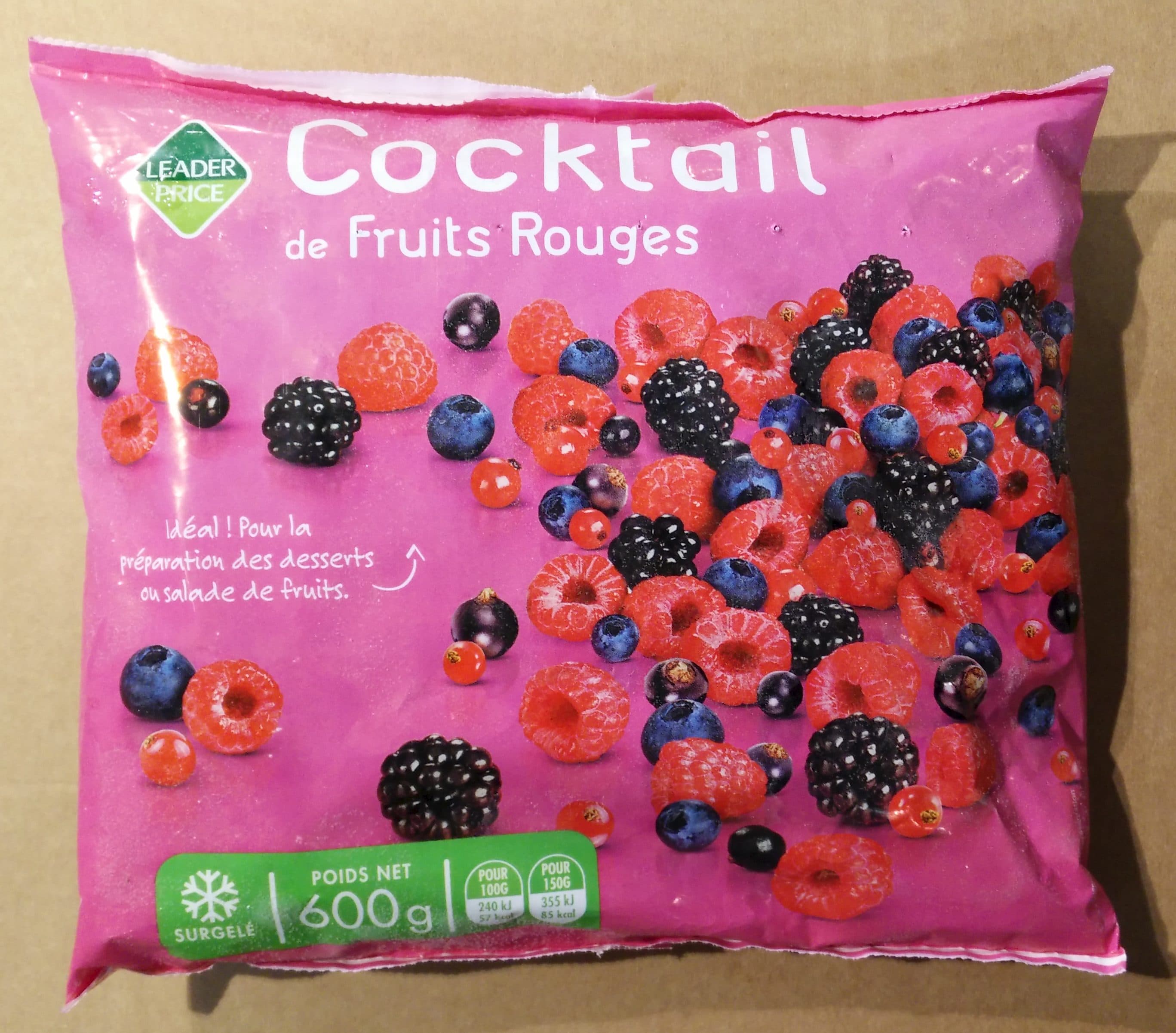 Leader Price Cocktail de Fruits Rouges packshot