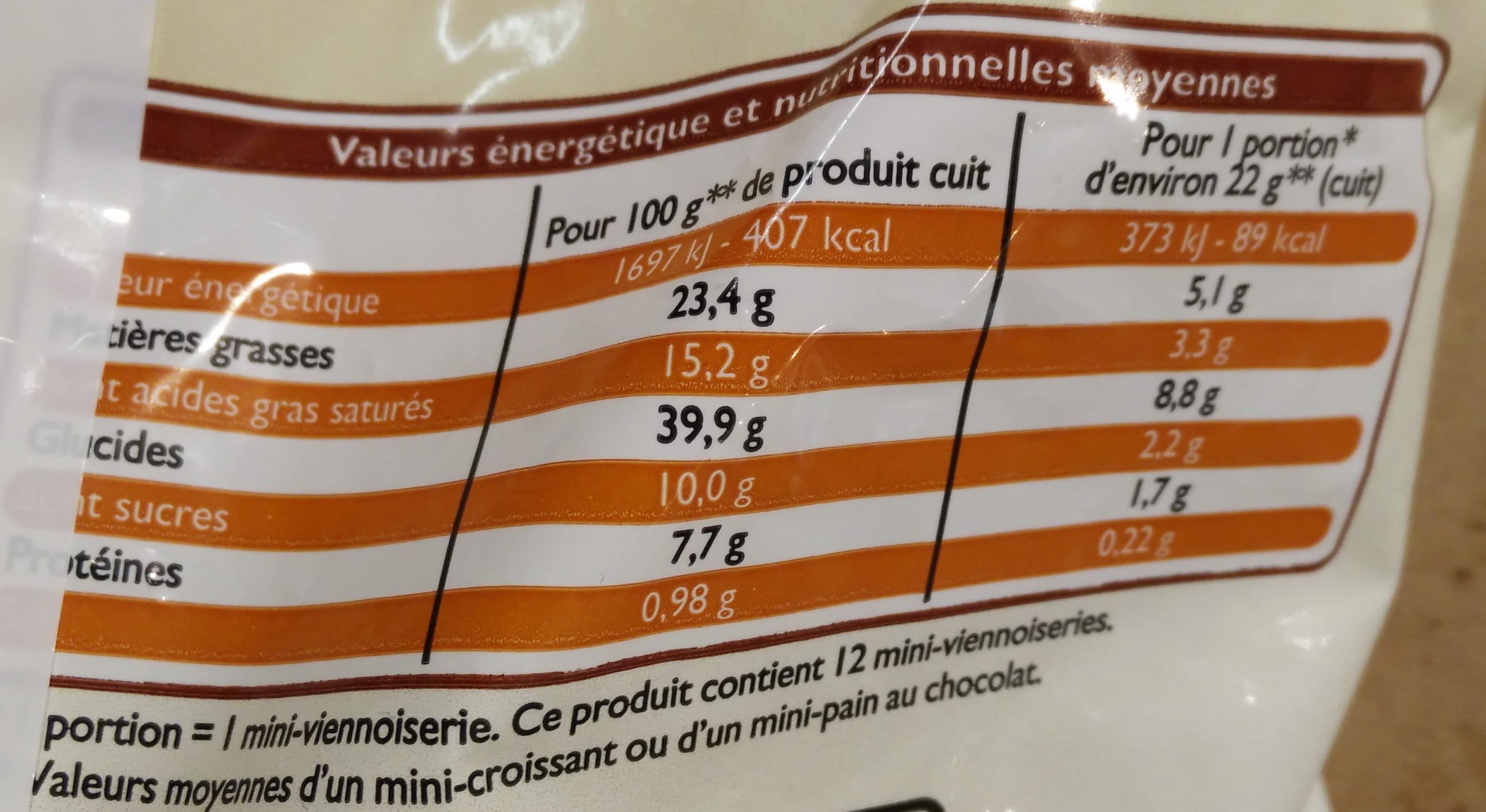 Leader Price Mini Viennoiseries Pur Beurre - 6 mini croissants - 6 mini pains au chocolat surgelés packshot
