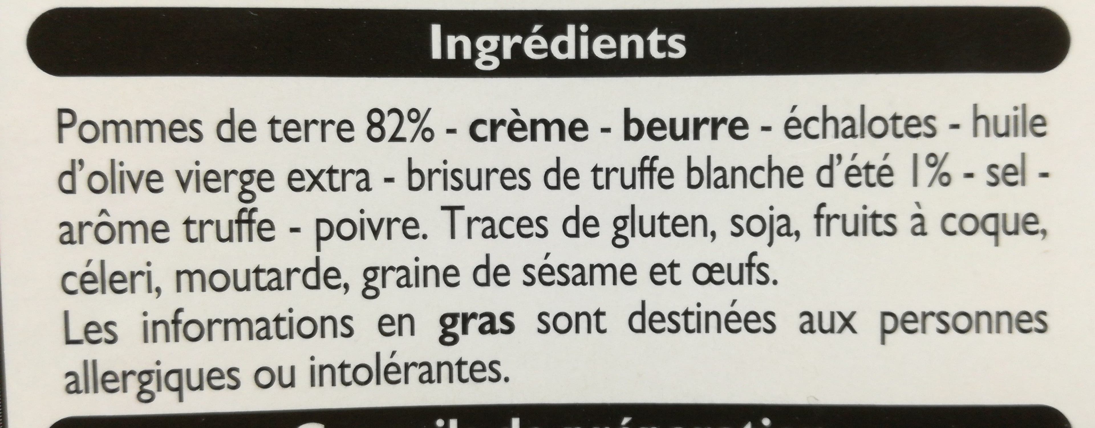 Leader Price Écrasé de pommes de terre à la truffe blanche d'été packshot
