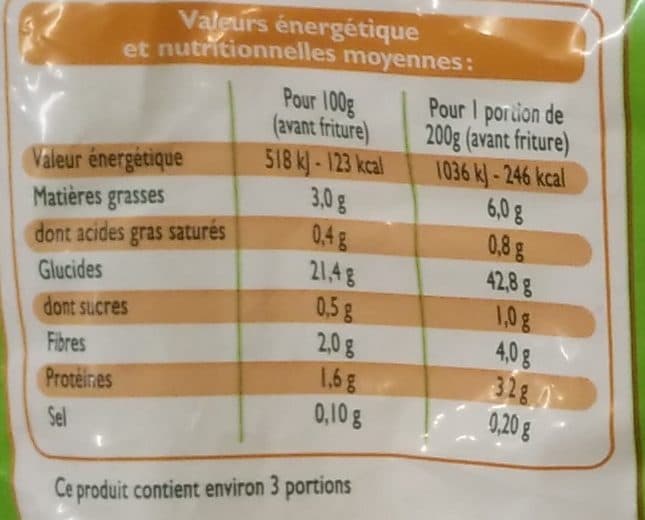 Leader Price Frites Bio packshot