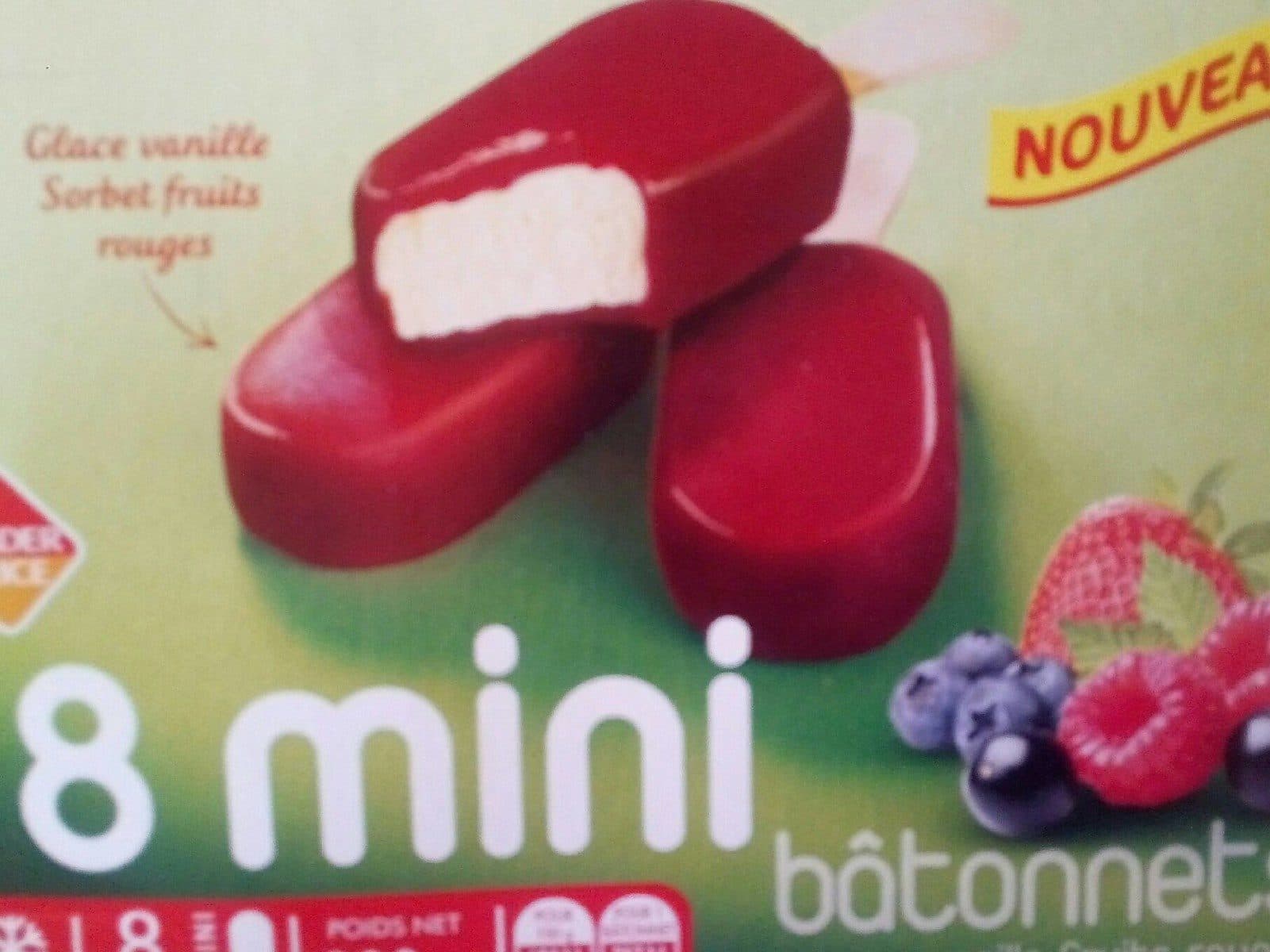 Leader Price Mini bâtonnets vanille fruits rouges packshot
