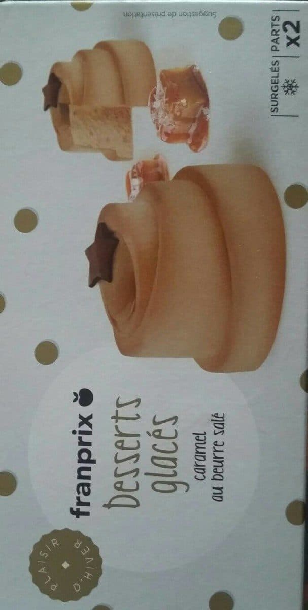 Franprix Desserts glacés caramel au beurre salé packshot