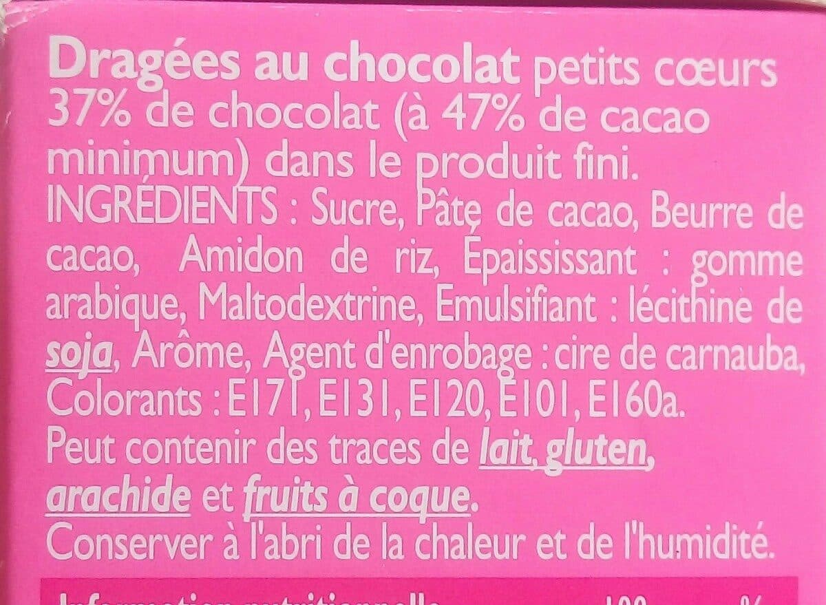 Open Food Facts Regence Coeur Dragee Choc400g packshot
