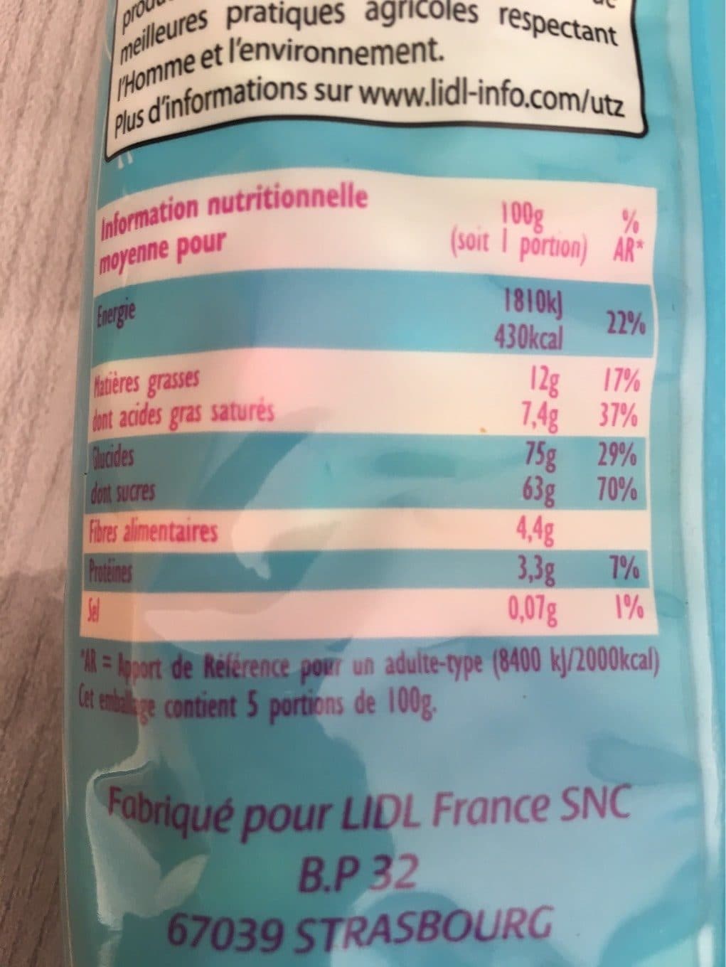 Lidl Petits Coeurs au chocolat packshot