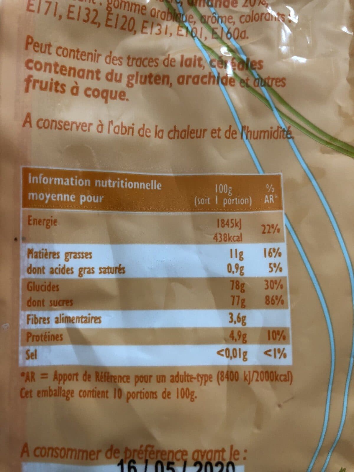Open Food Facts Dragees Regence packshot