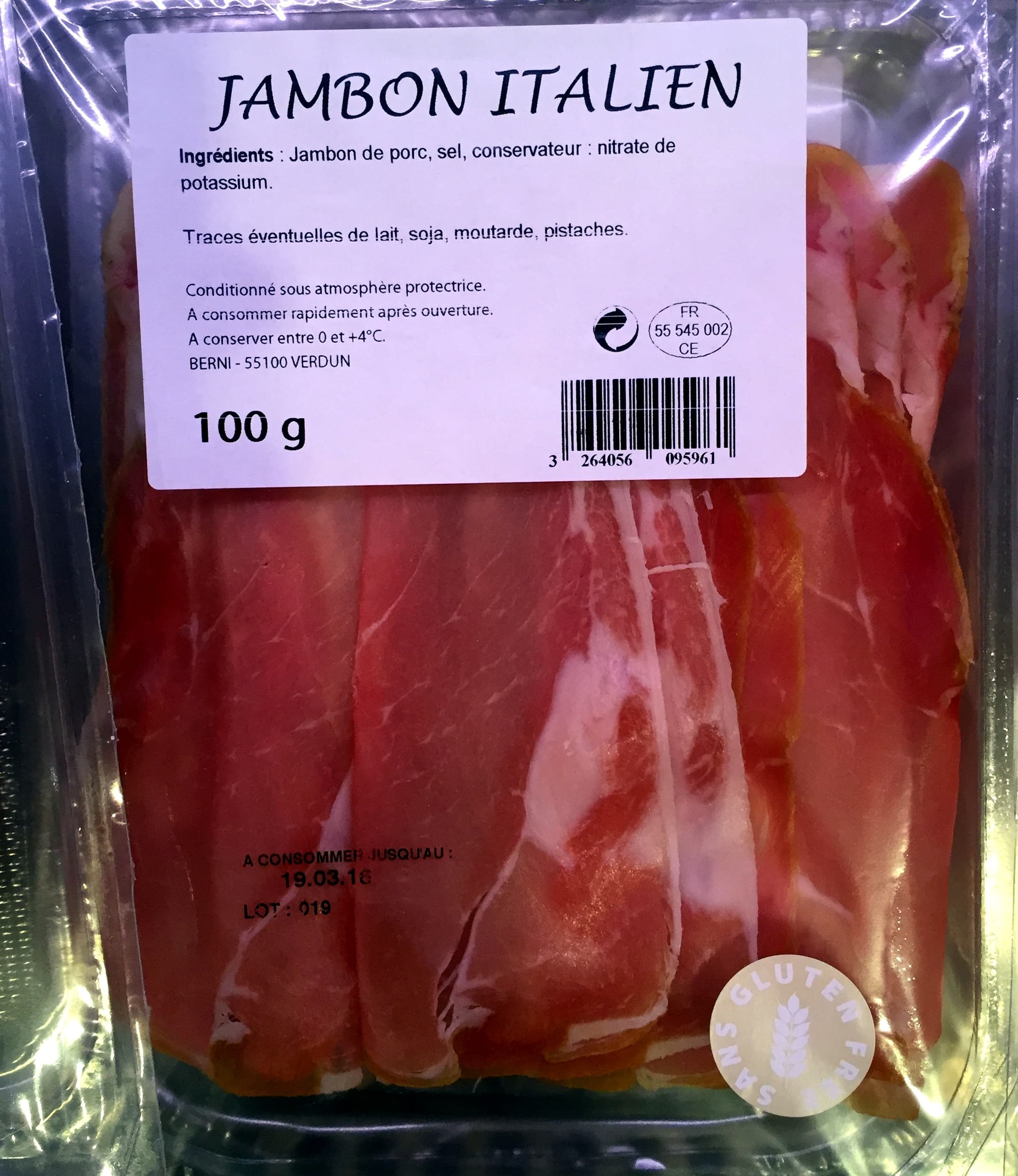 sans marque Jambon italien packshot