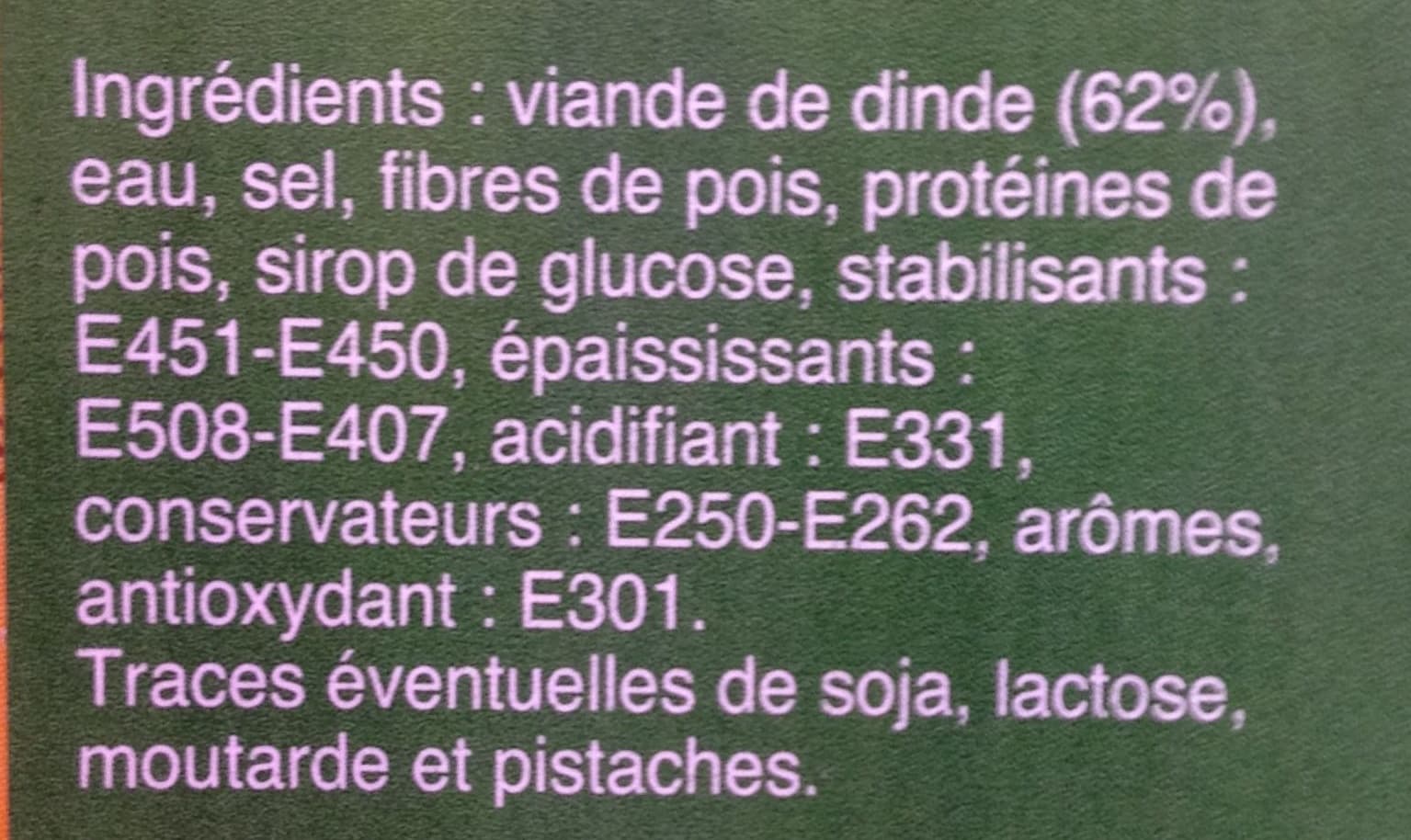 Les Délices de l'Atlas Jambon de Dinde packshot