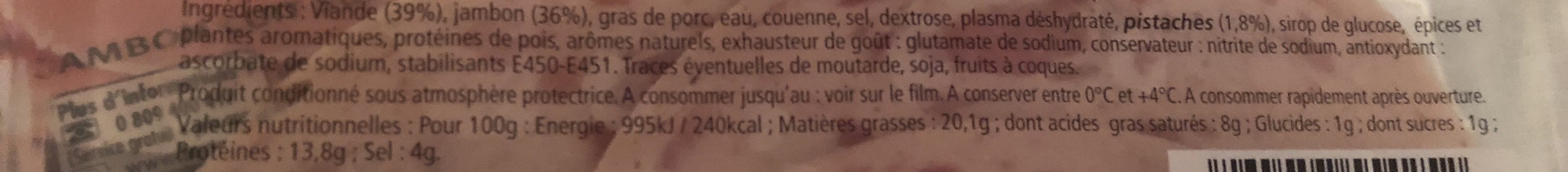 Open Food Facts Roulade de jambom packshot