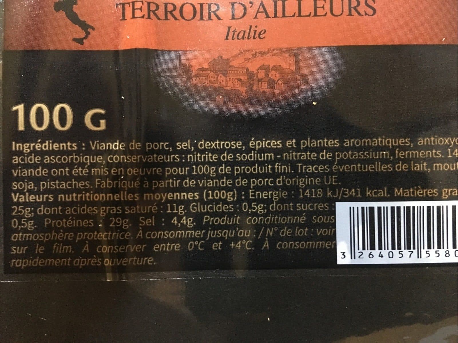 Open Food Facts Saucisson packshot