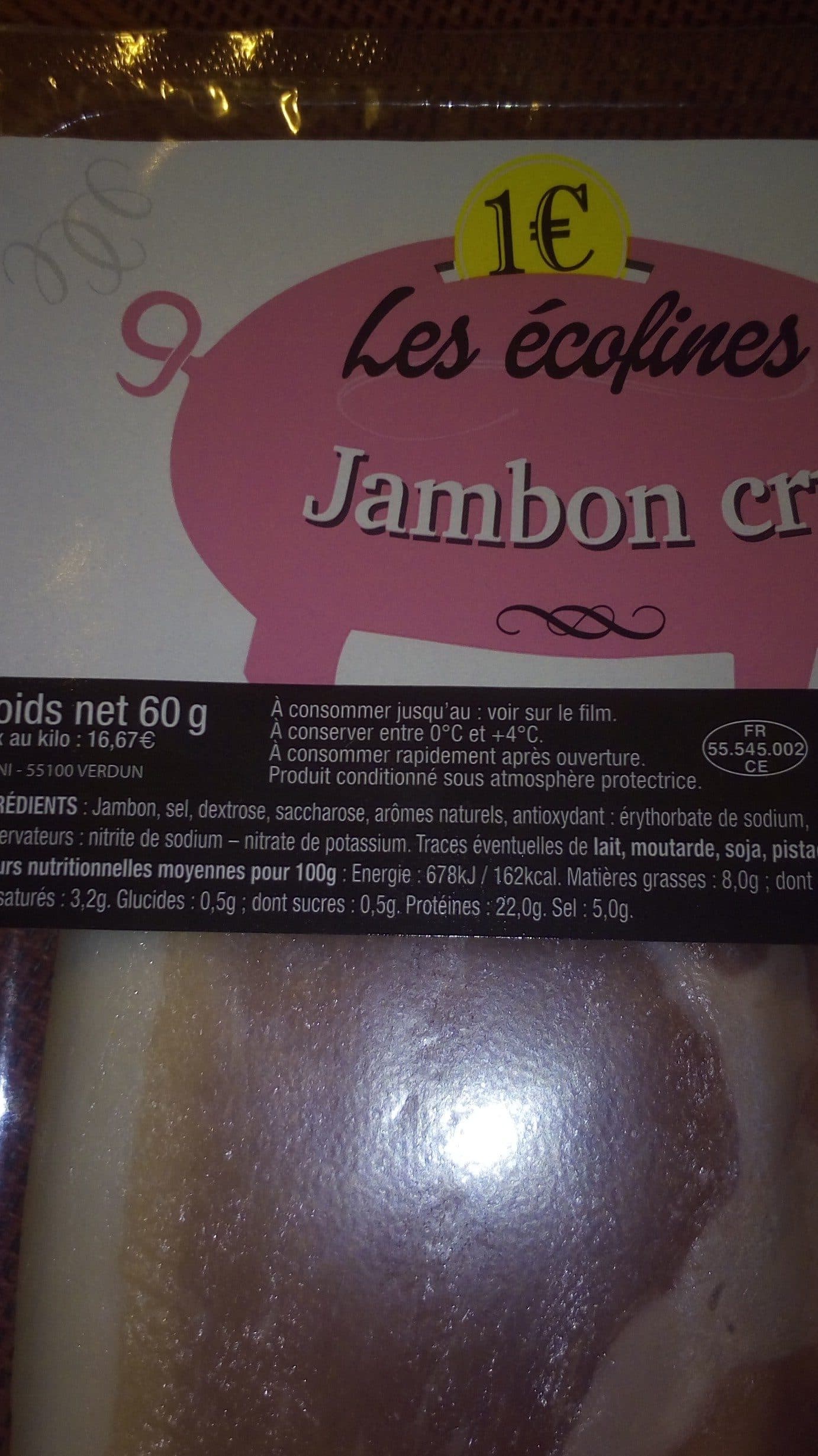 Les Écofines Jambon Cru packshot