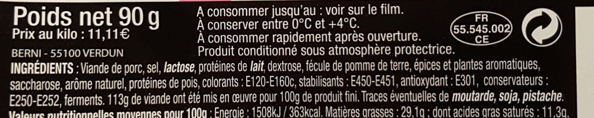 Les ecofines chorizo packshot
