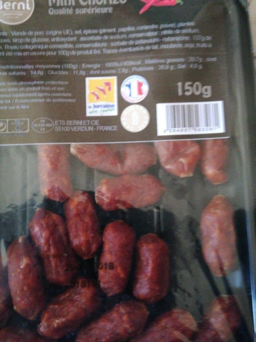 Berni Mini Chorizo packshot