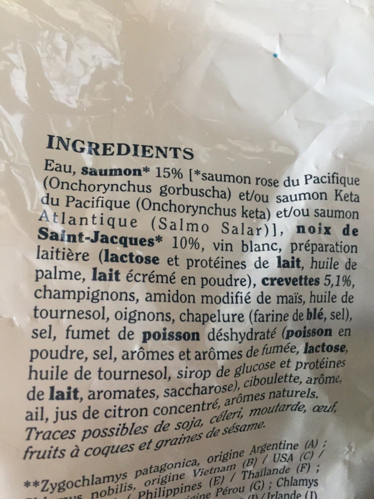 Open Food Facts Coquille de la mer packshot