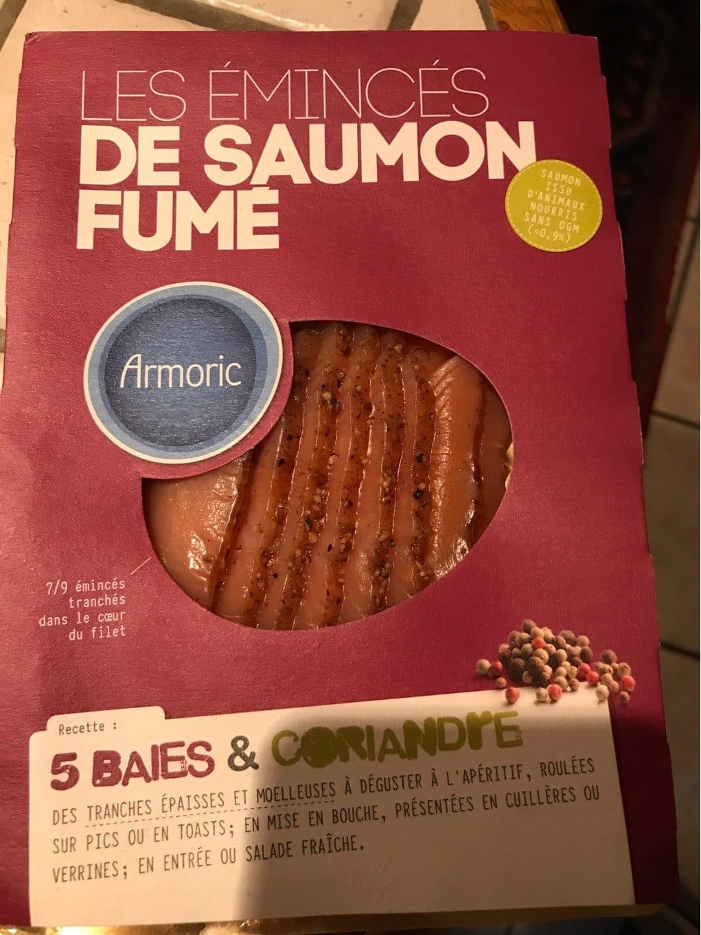 Armoric Eminc.saumon 5 Baies 100G, packshot