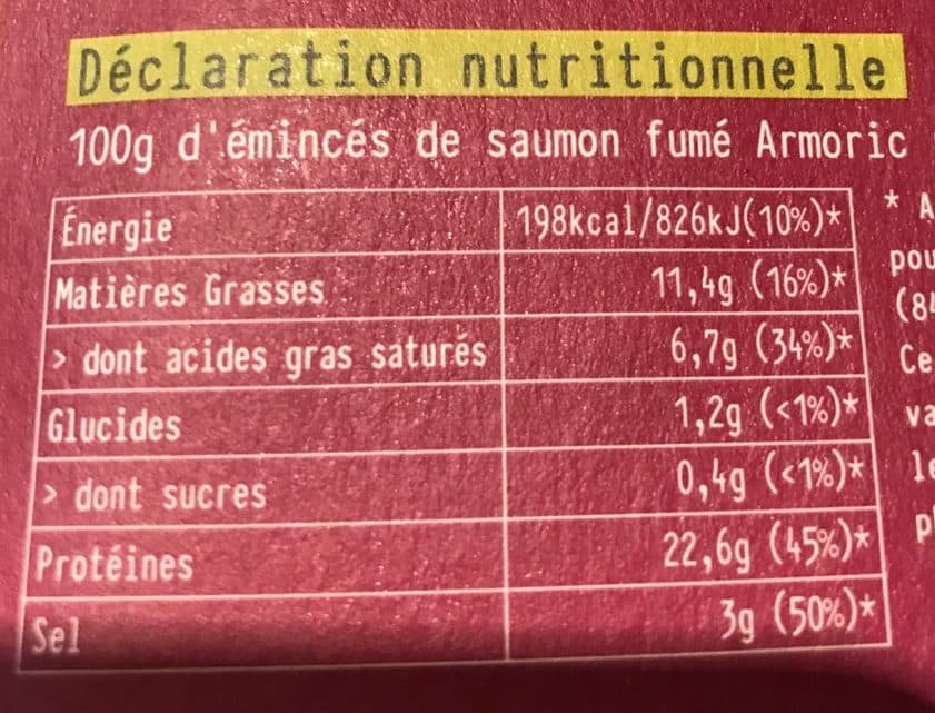 Armoric Eminc.saumon 5 Baies 100G, packshot