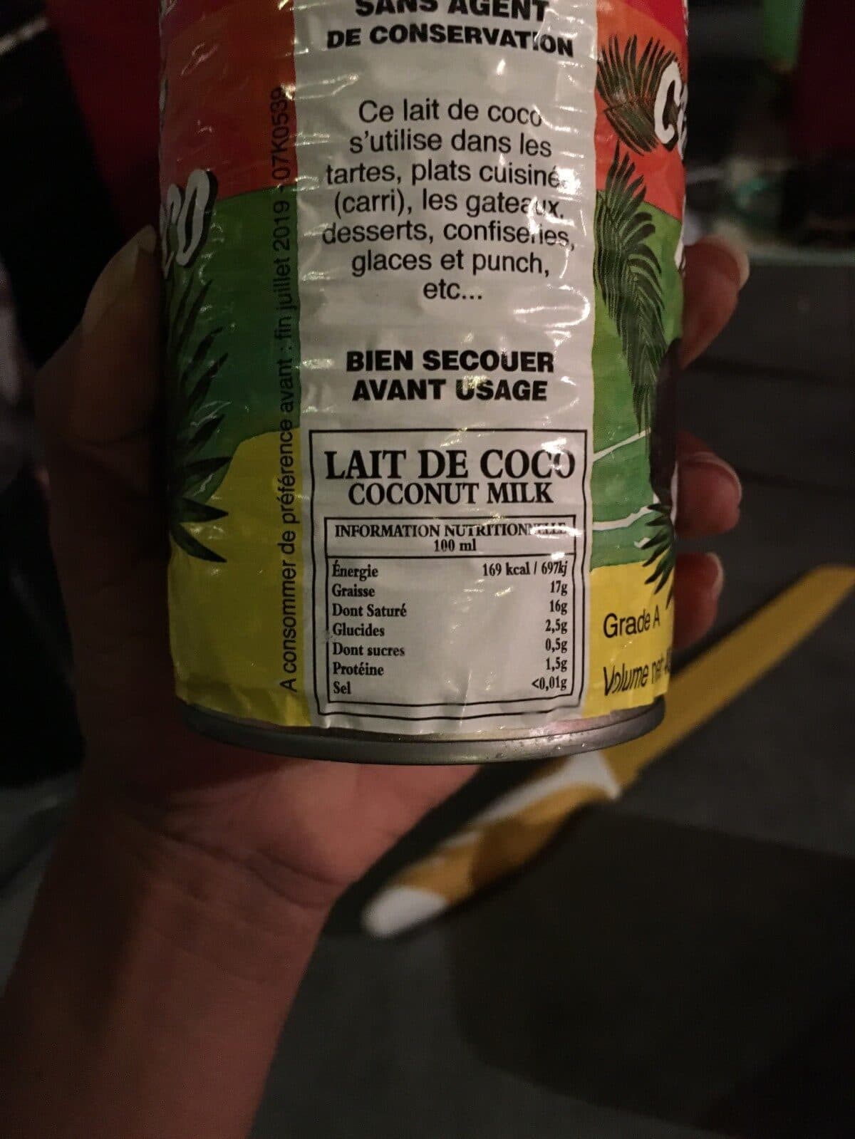 La paille en queue Lait de coco packshot