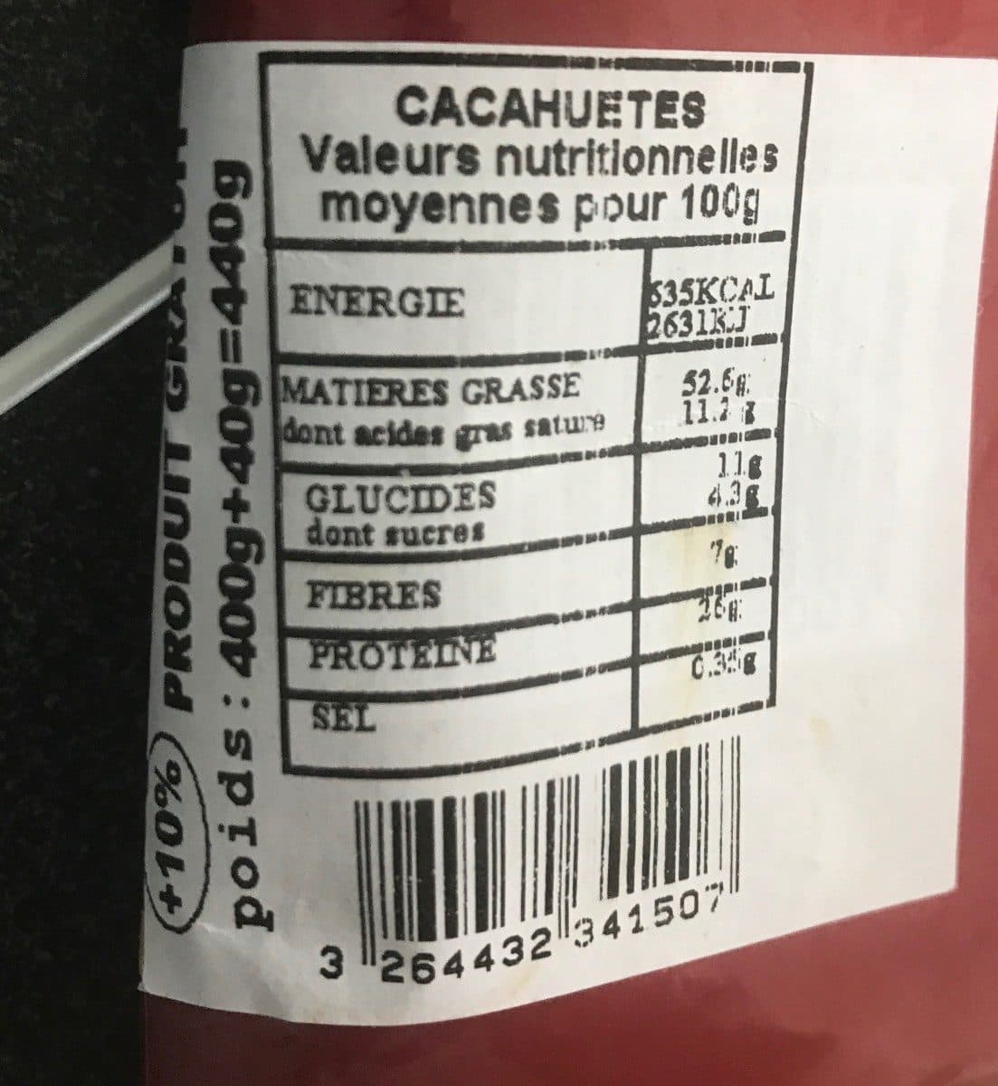 Open Food Facts Cacahuetes packshot