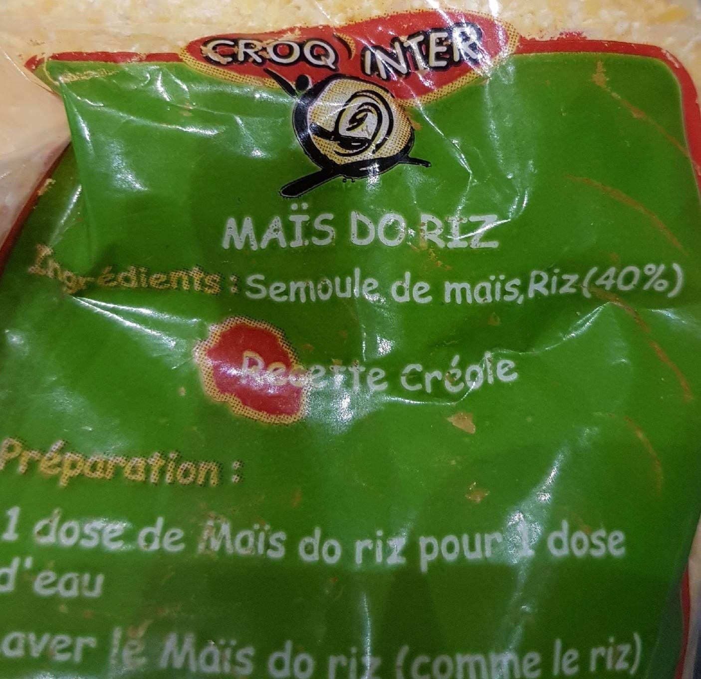 Croc Inter Maïs donc Riz packshot