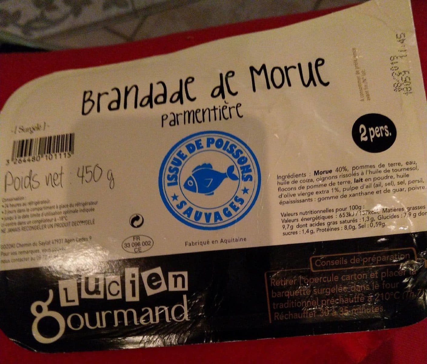 Open Food Facts Brandade de Morue packshot