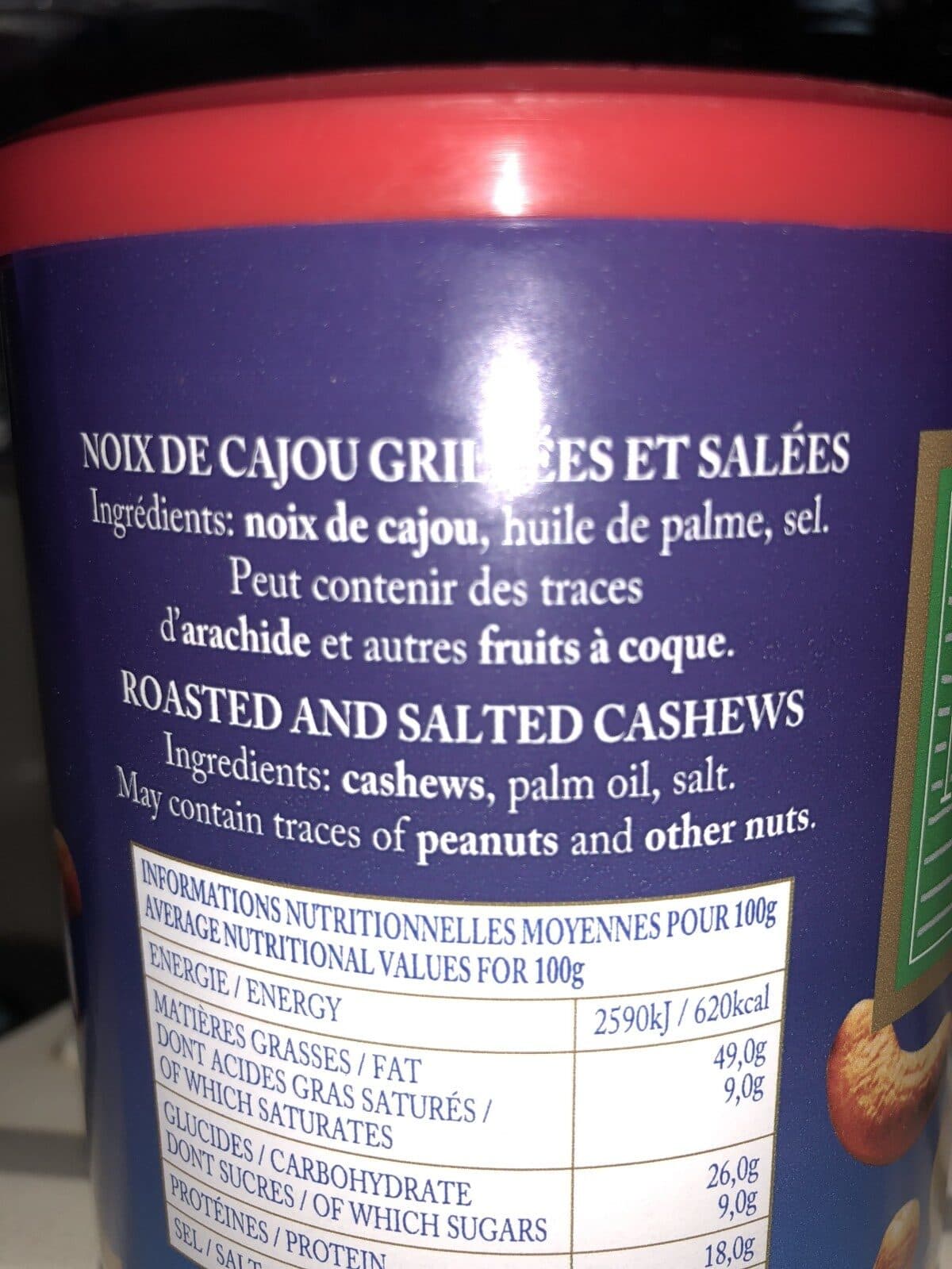 Open Food Facts Noix de Cajou packshot