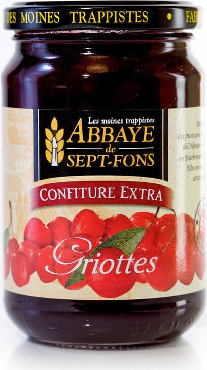 Abbaye de sept fons Confiture extra griottes packshot