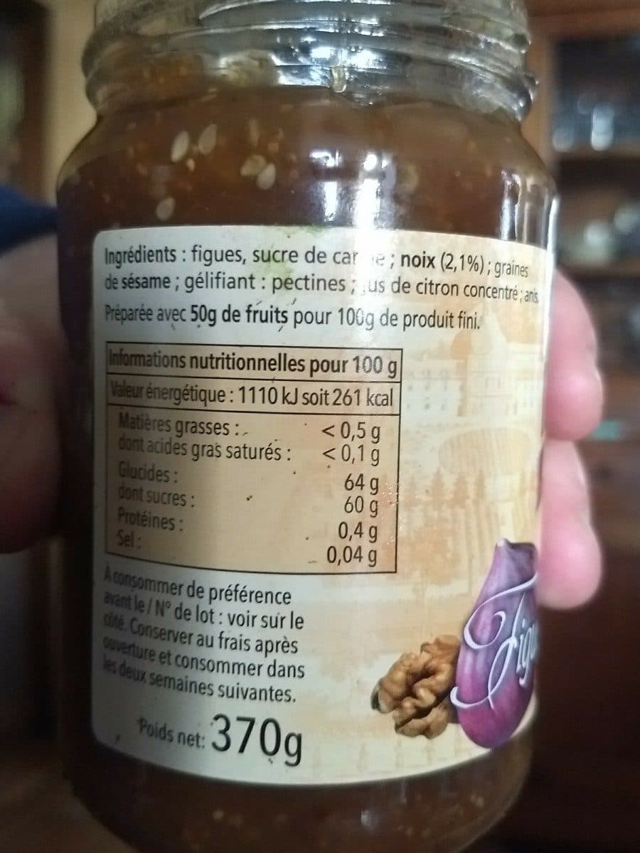 Open Food Facts Confiture extra Figues aux noix packshot