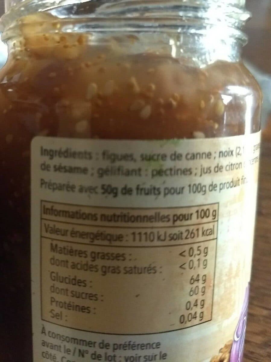 Open Food Facts Confiture extra Figues aux noix packshot