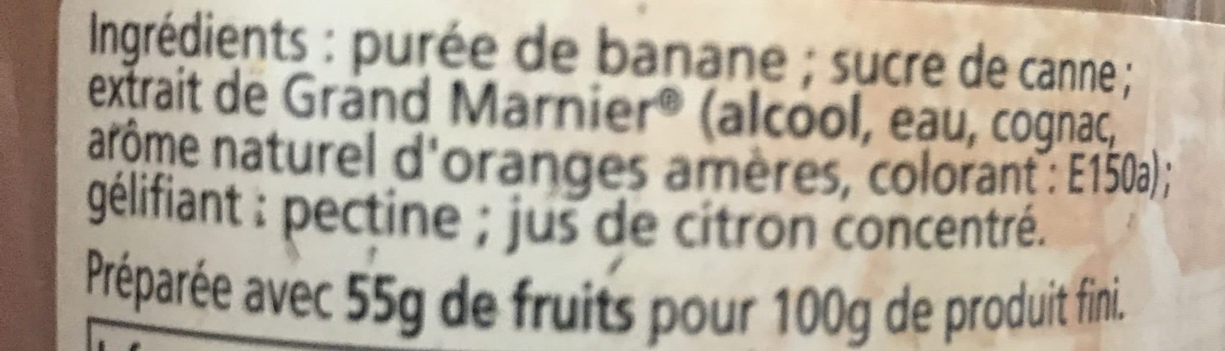 Abbaye de sept fons Confiture Extra Bananes Au Grand Marnier packshot