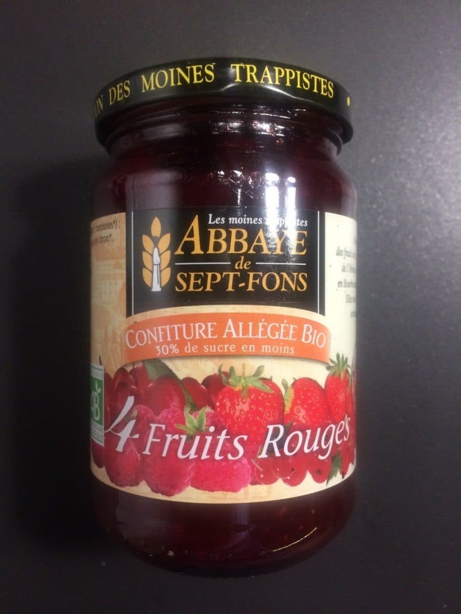 Abbaye de sept fons Confiture De 4 Fruits Rouge Allegee packshot