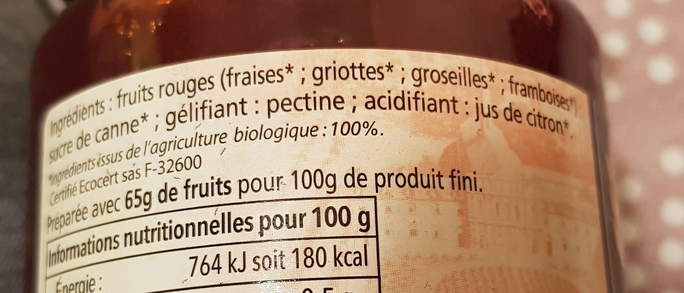 Abbaye de sept fons Confiture De 4 Fruits Rouge Allegee packshot