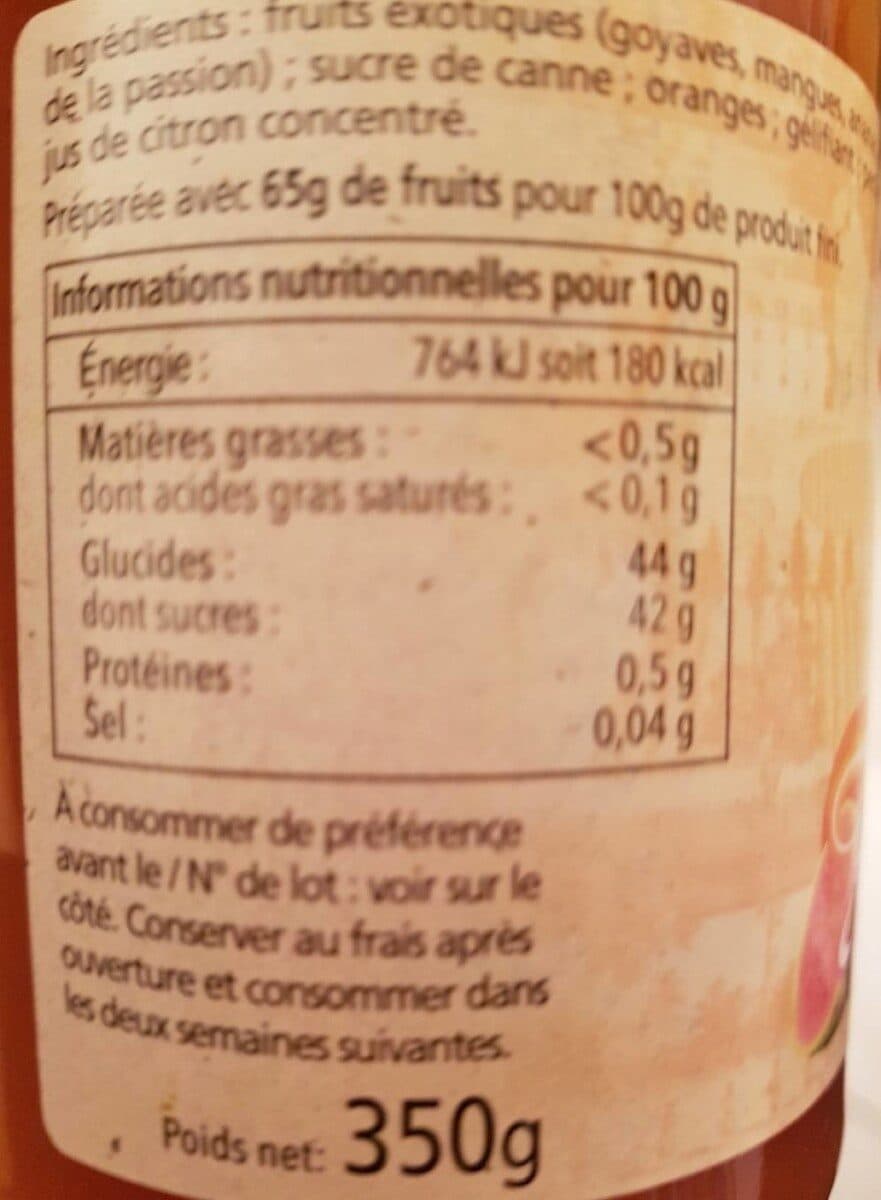 Abbaye de Sept-Fons Confiture allégée Cinq fruits éxotiques packshot