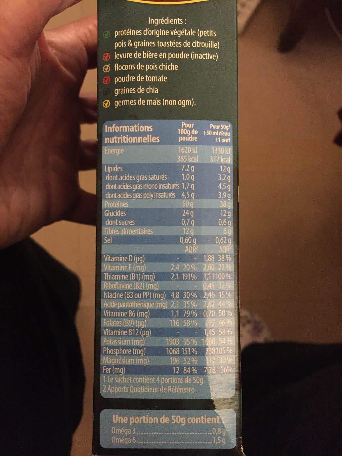 Open Food Facts Nutriveg packshot
