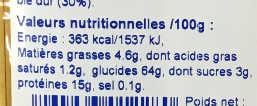 Limited Edition Spaghetti aux 7 oeufs frais/kg packshot
