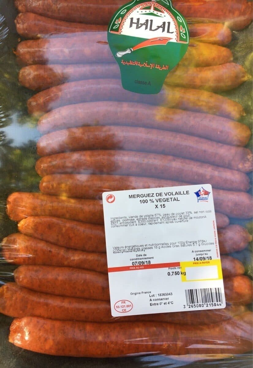 Open Food Facts Merguez de volaille packshot