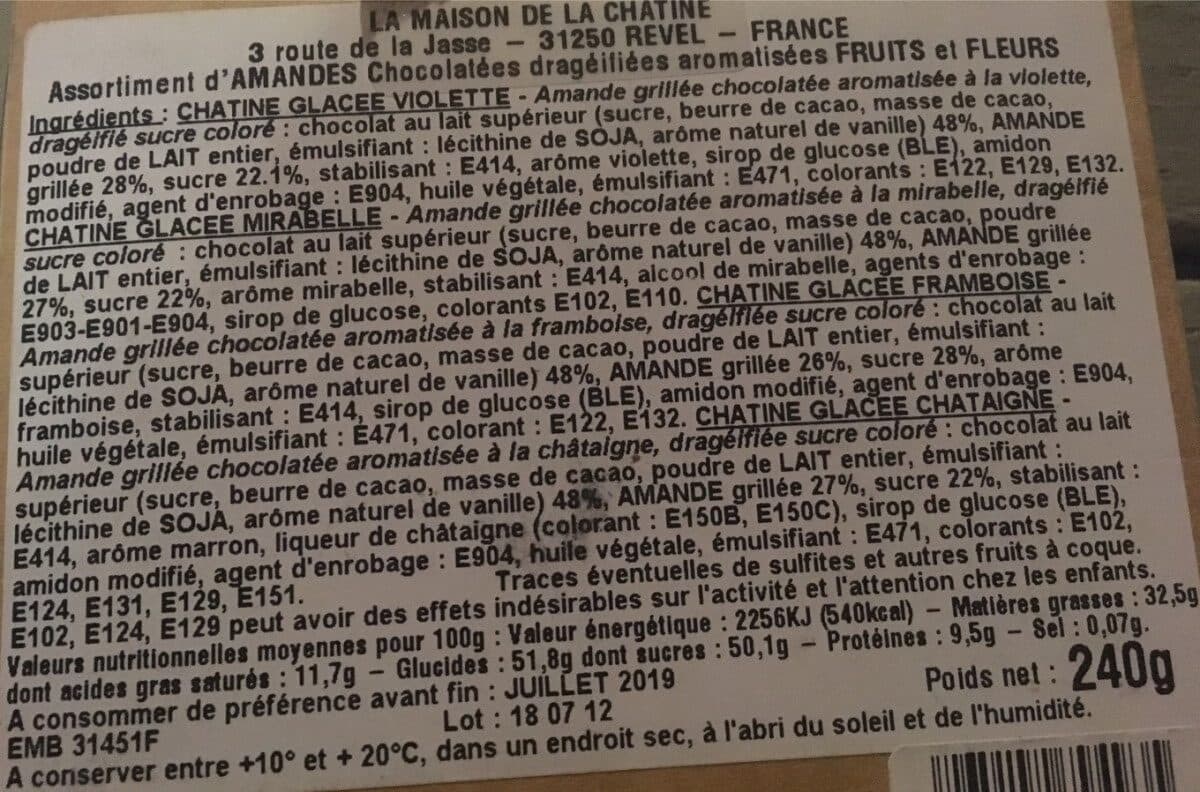 Open Food Facts Chatine packshot