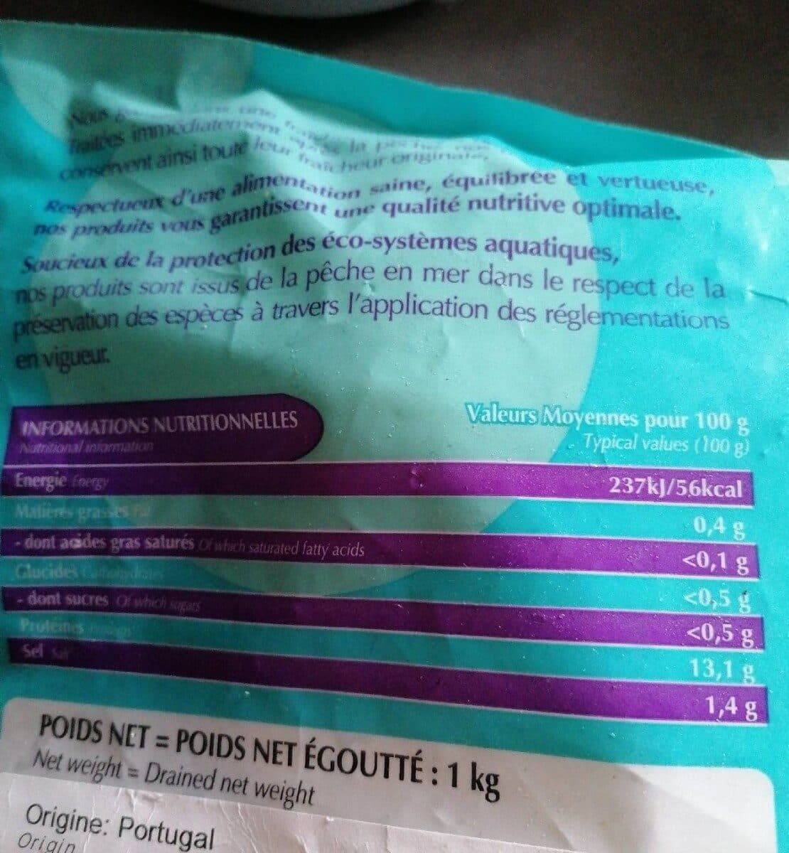 Open Food Facts 1KG Morue Dessalee packshot