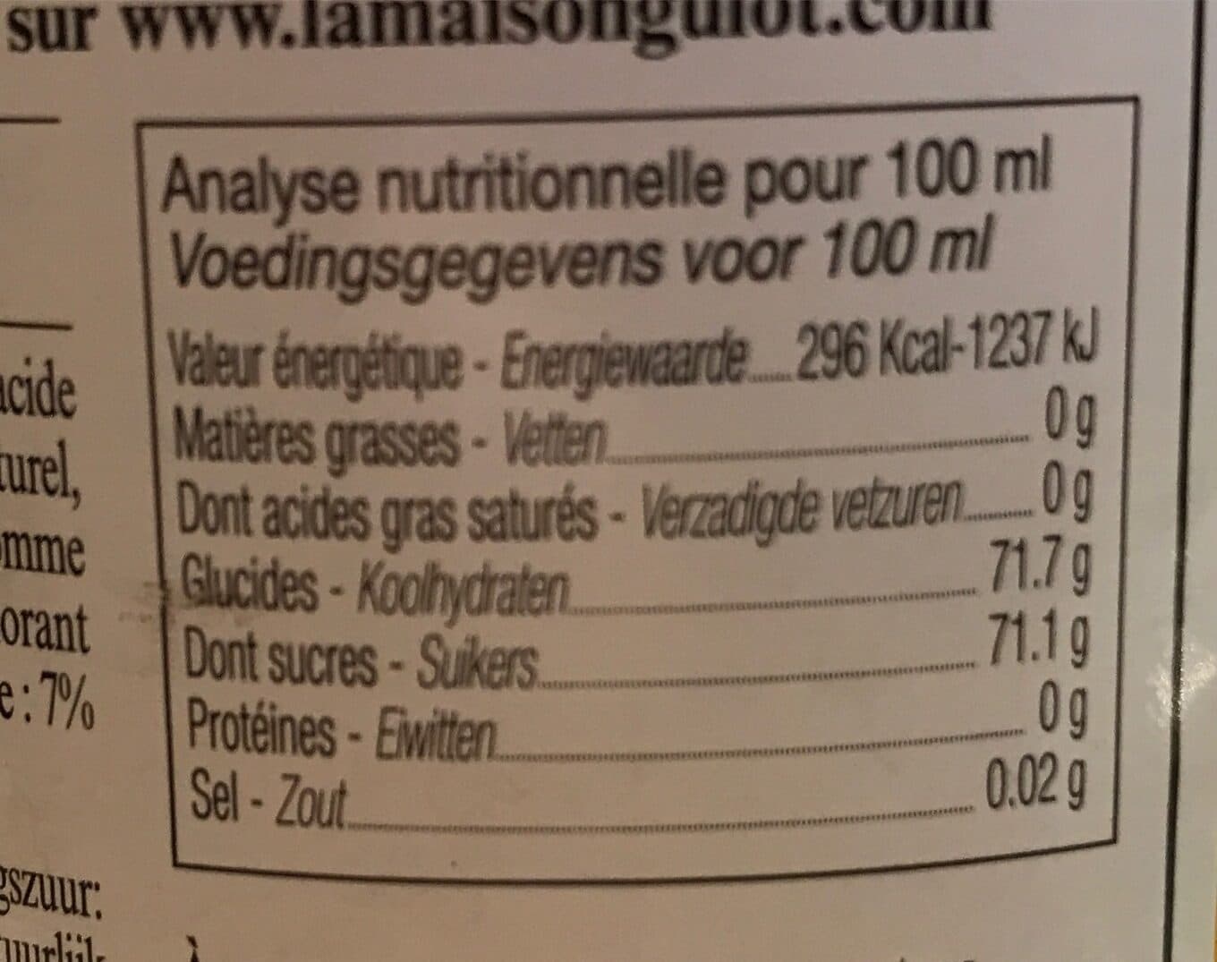 La maison guiot La Maison Guiot Sirop De Citron Mandarine packshot