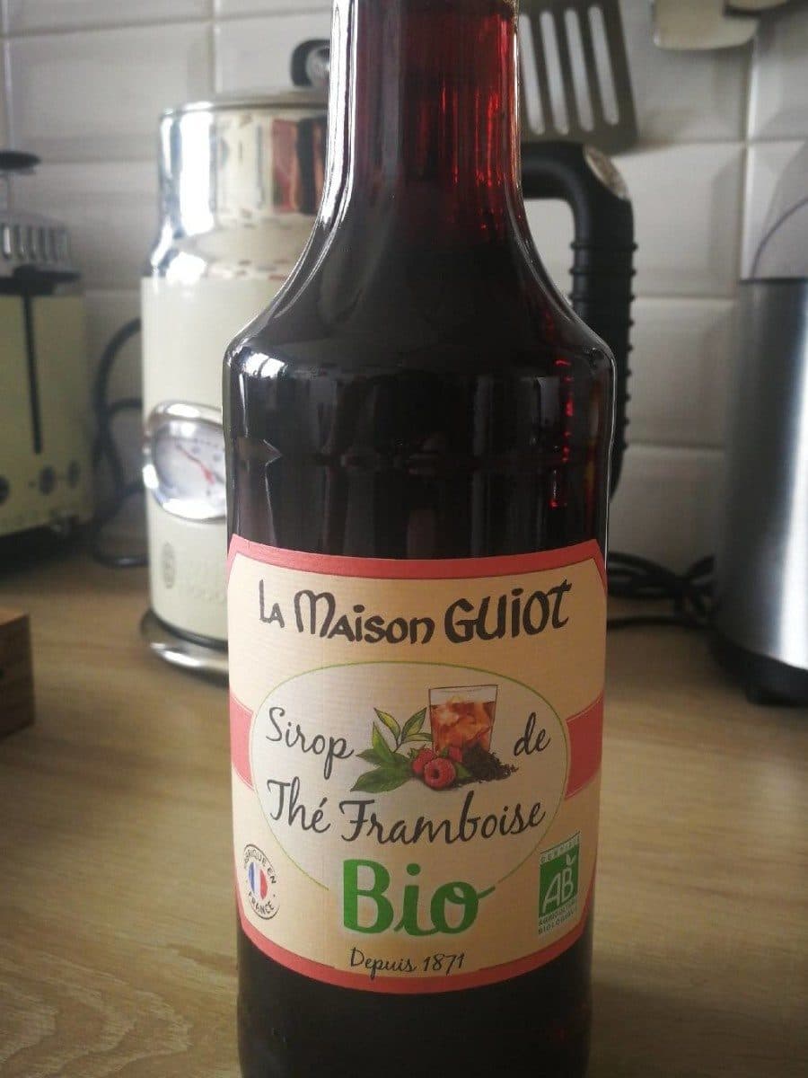 La Maison Guiot Sirop de thé framboise packshot