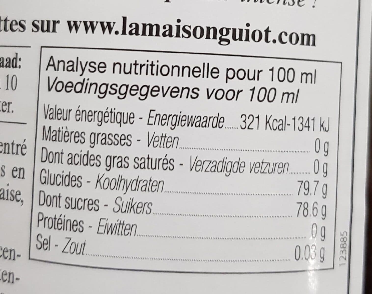La maison guiot Sirop Fraise Framboise packshot
