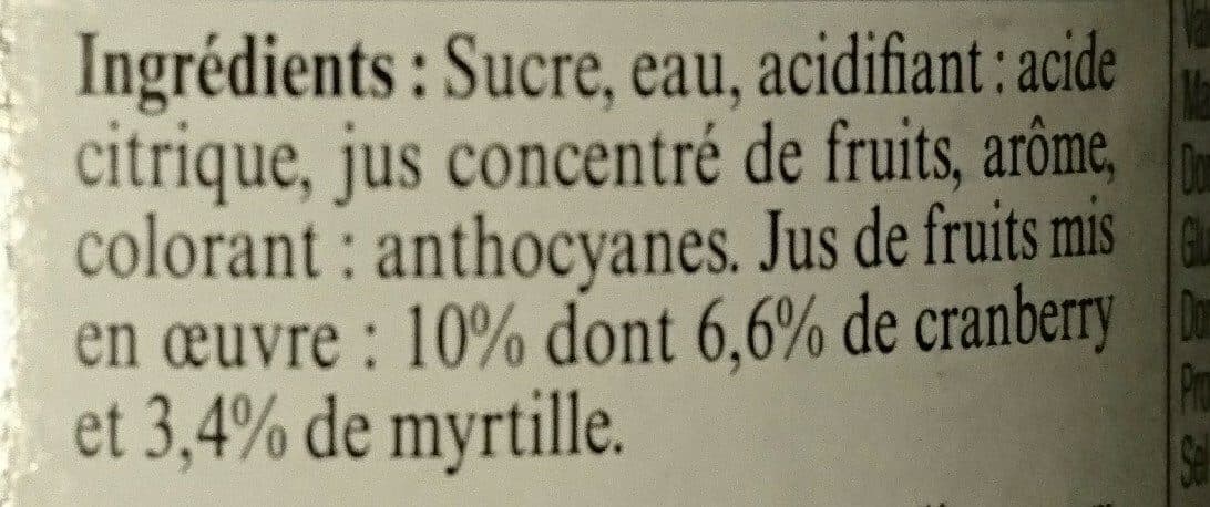 La Maison Guiot Sirop de Cranberry Et De Myrtille, packshot