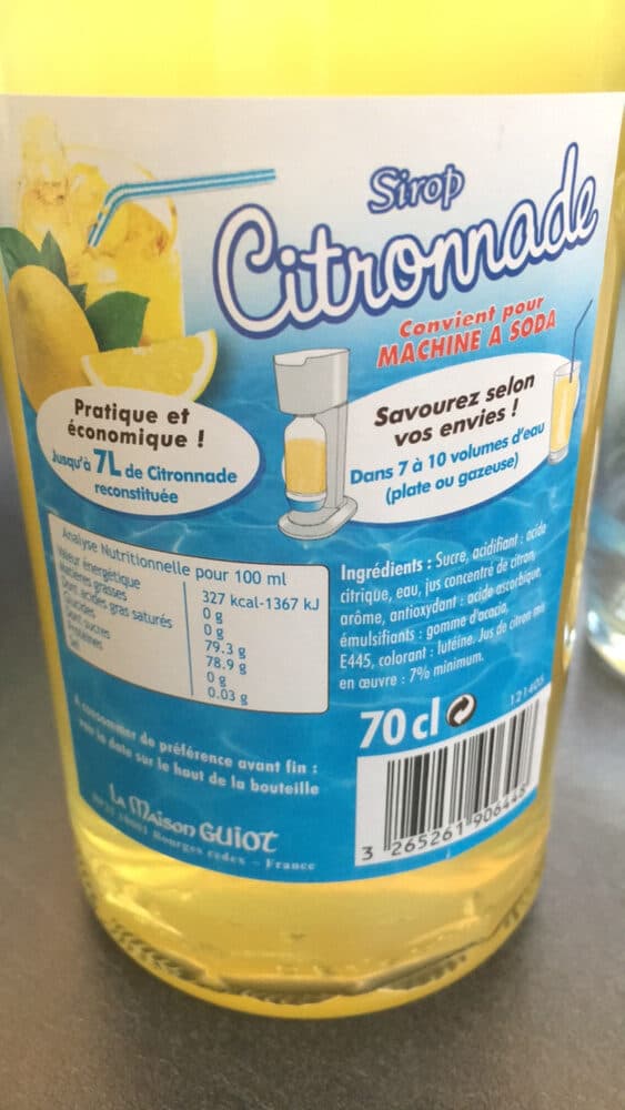 Open Food Facts Sirop citronnade packshot