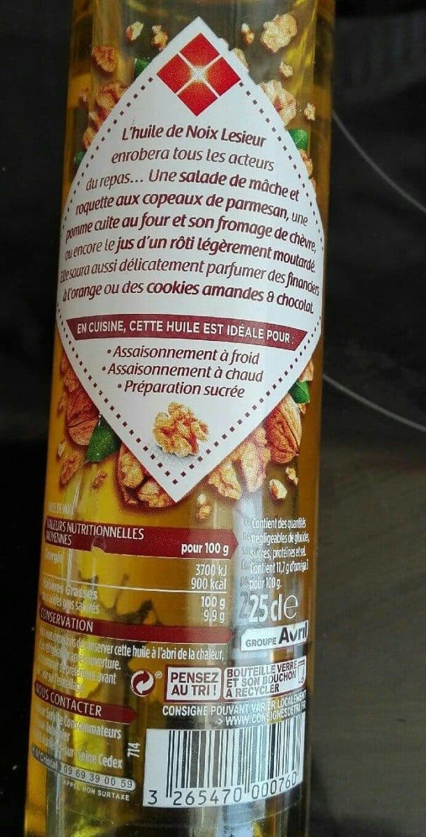 Lesieur Huile de noix packshot