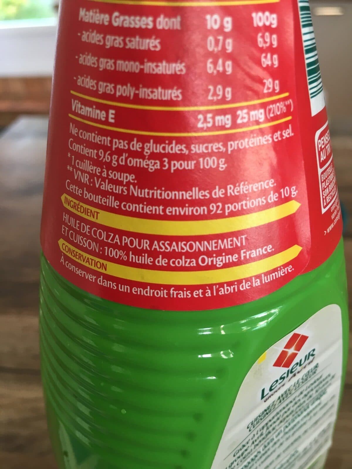 Lesieur Fleur de colza packshot