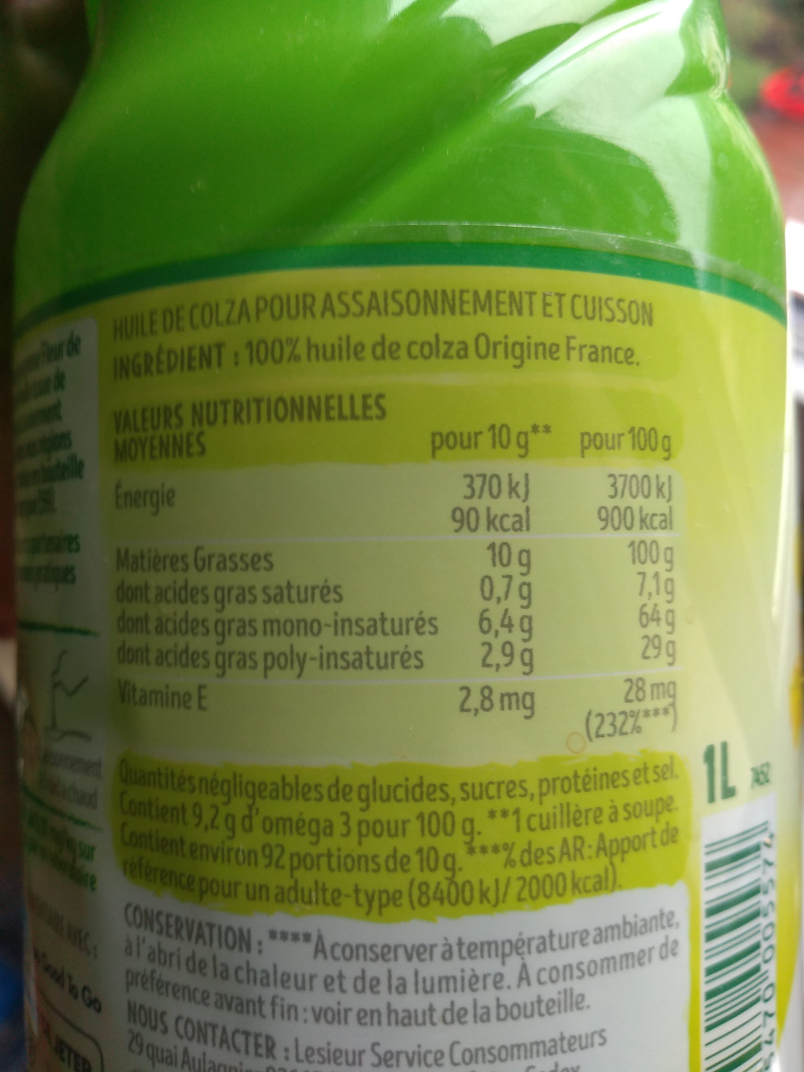 Lesieur Fleur de colza packshot