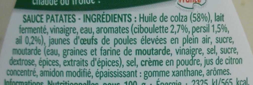 Lesieur Sauce Patates et sa ciboulette et son persil packshot