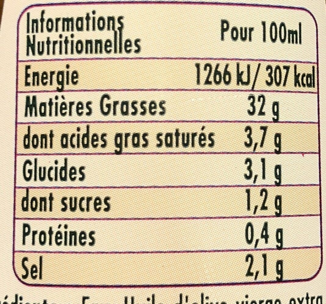Puget Vinaigrette légère Puget vinaigre de xeres ail basilic packshot