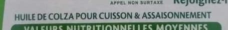 Lesieur Fleur de Colza packshot