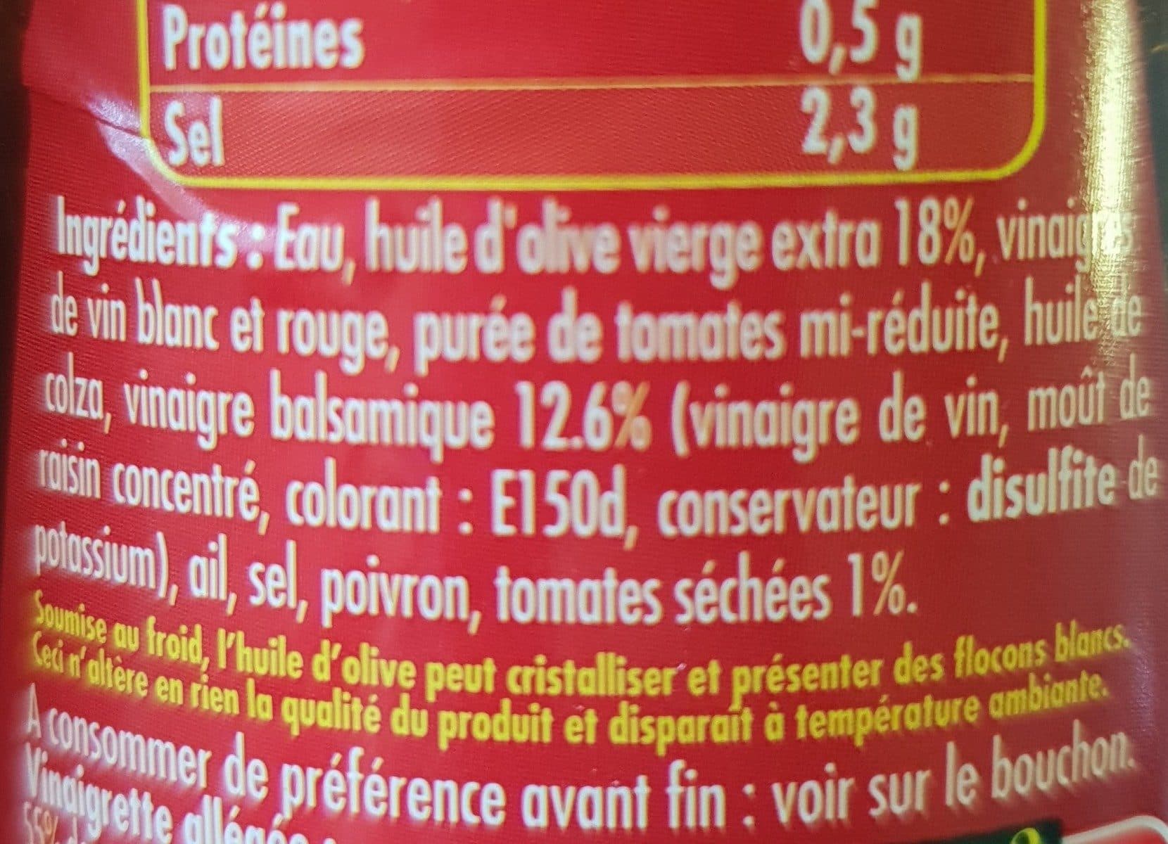 Puget VINAIGRETTE BALSAMIQ TOMATES SECHEES packshot
